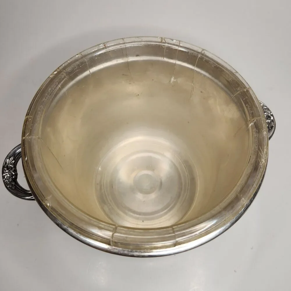 E.P.C.A. By Poole‎ Silver Co. Taunton, mass. 3600 Ice Bucket w/Plastic Insert